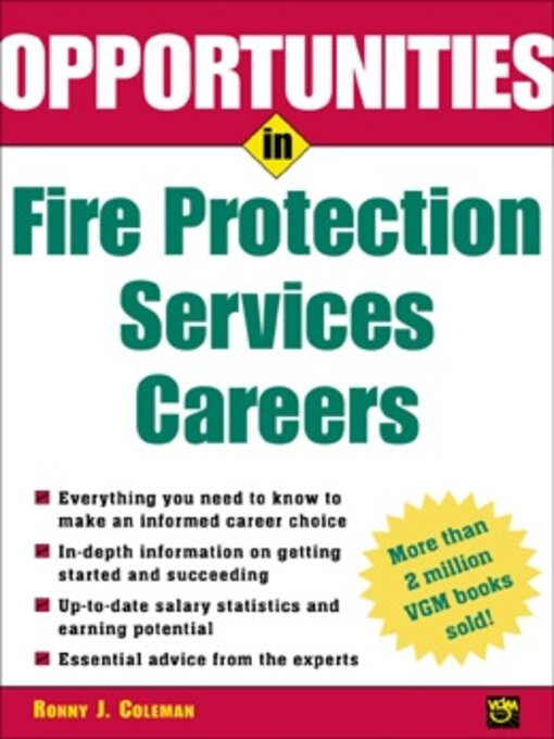 Title details for Opportunities in Fire Protection Services Careers by Ronny J. Coleman - Available